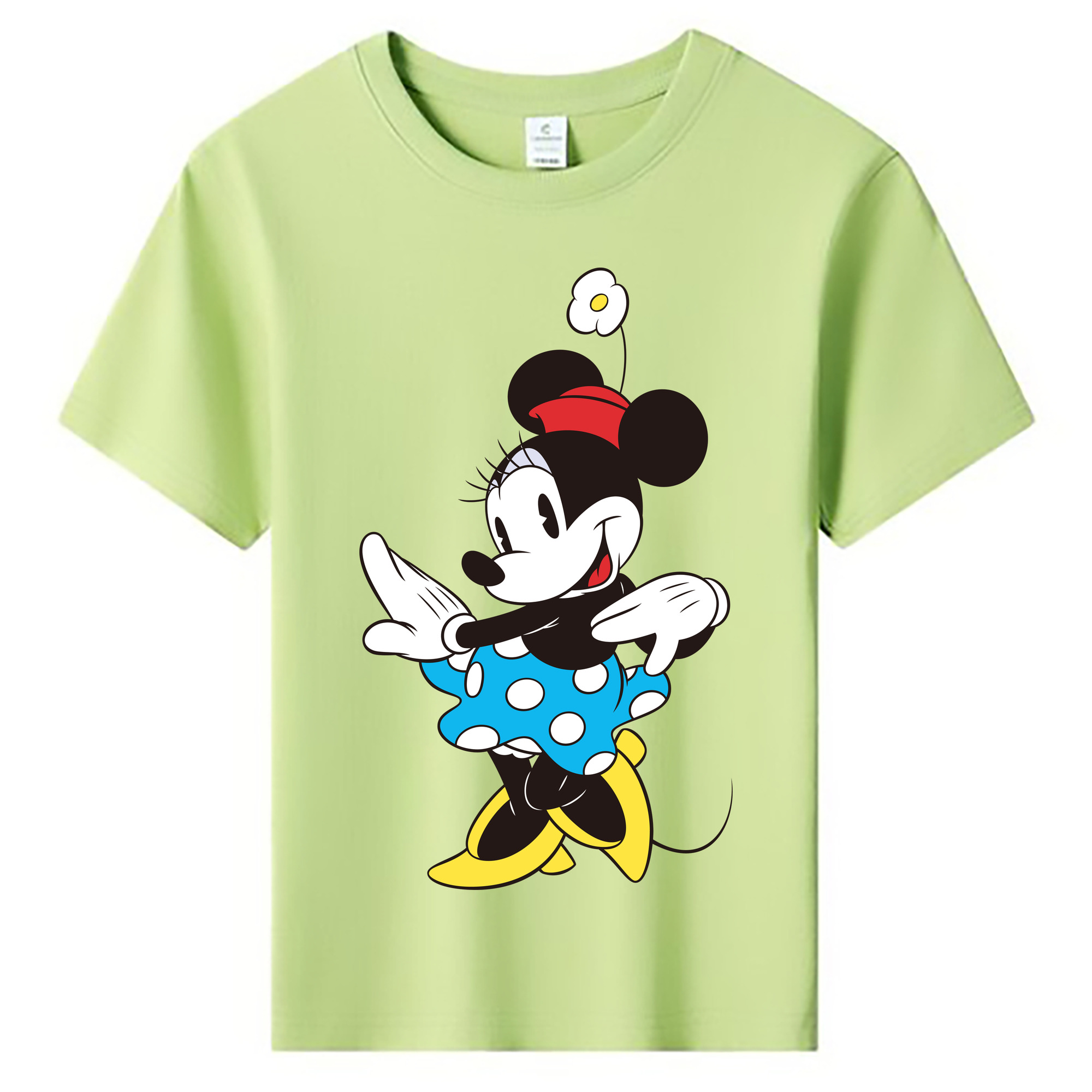 ミッキーマウス Mickey Mouse 綿100％キッズTシャツ（フロントプリント）